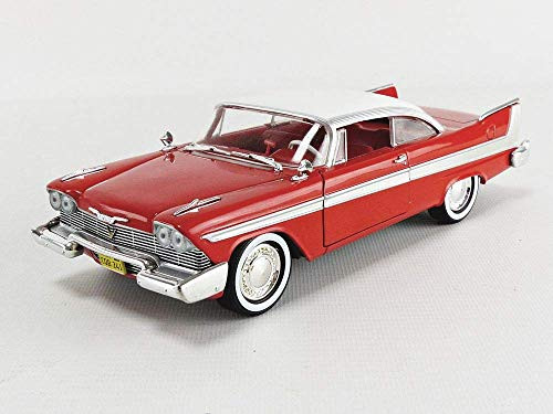 1958 Plymouth Fury Red Christine (1983) Movie 1/24 Diecast Model Car by Greenlight 84071