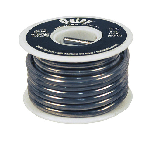 Oatey 50192 50/50 Wire Solder, 0.125-Inch ga. - Bulk 1/2 lb.