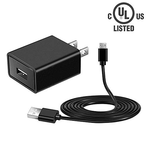 Kindle Fire Fast Charger, KEAIDUO 10W 5V 2A AC Power Adapter for Kindle Fire HD,HDX 6" 7" 8.9" 9.7",Fire 7 8 10 Tablet&Phone &Kids Edition, All New Fire, Echo Dot, Paperwhite,Oasis,Voyage Supply Cord
