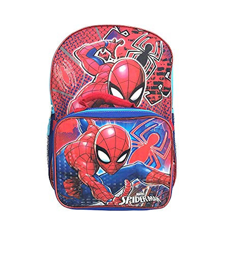 UPD Spiderman Backpack School Bookbag Lunch Box Set