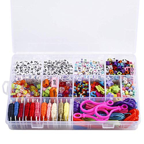 Friendship Bracelet Making Beads Kit, Letter Beads, 11 Multi-Color Embroidery Floss"A-Z" Alphabet Beads Bracelets String Kit for Friendship Bracelets, Jewelry Making