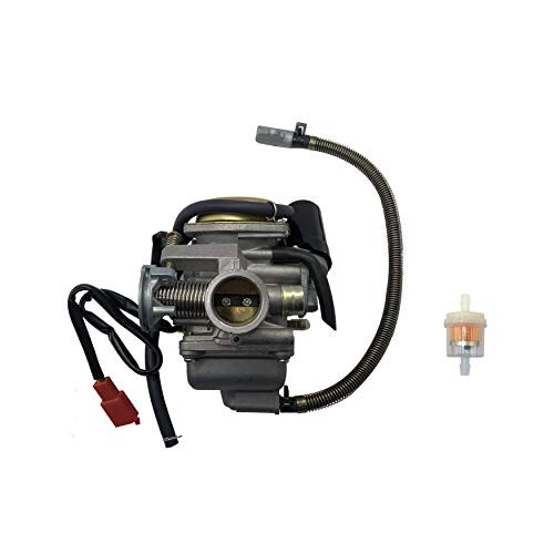 SHUmandala PD24J Carburetor for GY6 125cc 150cc 152QMI 152QMJ 157QMI 157QMJ Engine ATV Quad Bike 4 Wheeler Dune Buggy Go Kart Karting Moped Scooter TaoTao kymco Jonway