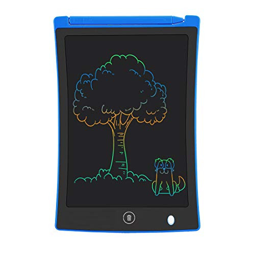 LCD Writing Tablet, 8.5 Inch Colorful Screen Writing Board Drawing Tablet Doodle Board, Electronic Doodle Pads LCD Drawing Board Gift for Kids and Adults at Home,School and Office (Blue)