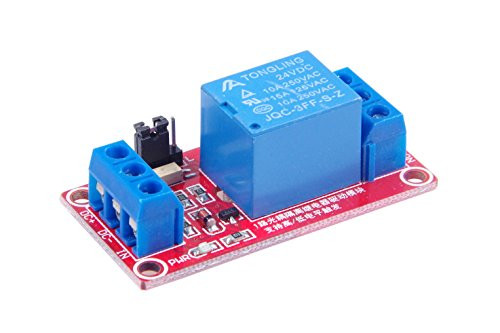 KNACRO 24V 1-way relay module With optocoupler 1-way relay Relay expansion board High and low trigger With LED warning lamp