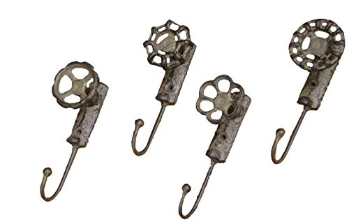 Your Heart's Delight Rustic Metal Garden Faucet Wall Hooks, 2 by 5-1/2-Inch Your Heart's Delight Rustic Metal Garden Faucet Wall Hooks, 2 by 5-1/2-Inch
