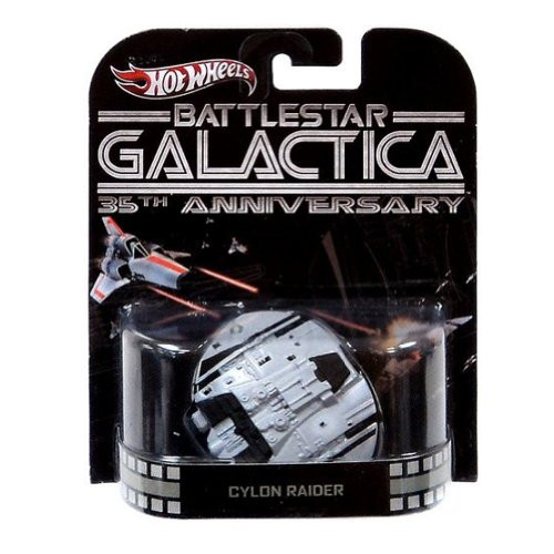 Hot Wheels Retro Battlestar Galactica 35th Anniversary 1:64 Die Cast Vehicle Cylon Raider