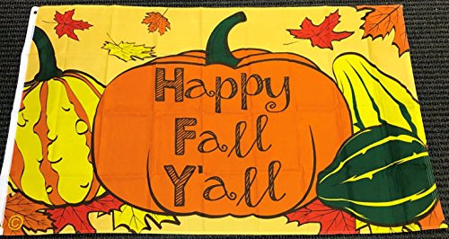 Best Flags Happy Fall Yall 3x5ft Poly Seasonal Flag Multi