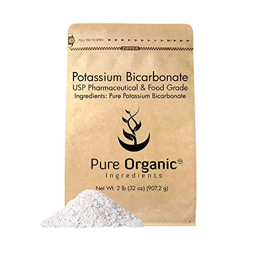 Potassium Bicarbonate (2 lb.) by Pure Organic Ingredients, Natural, Highest Purity, Food Grade