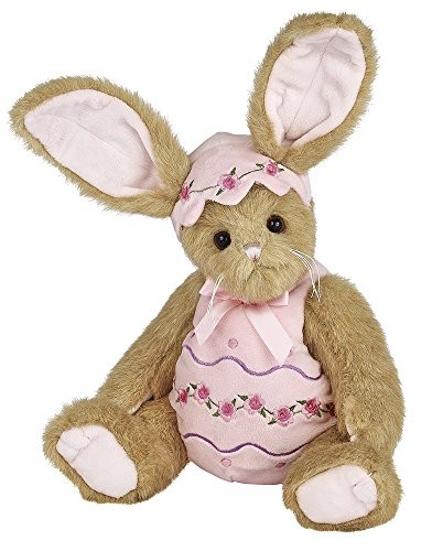 Bearington Izzy A. Egg Easter Dressed Bunny Stuffed Animal Toy, 14"