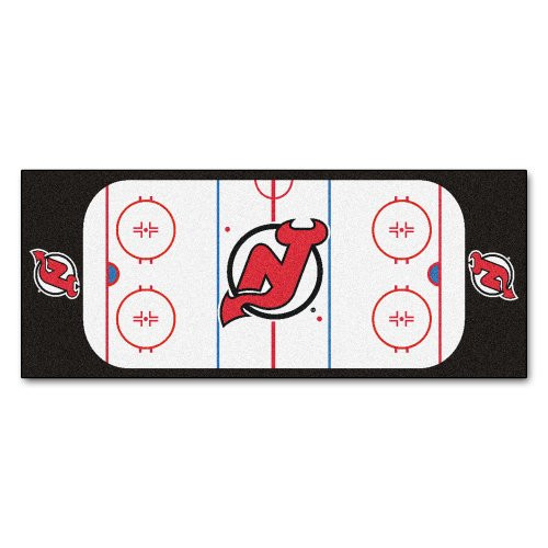 FANMATS NHL New Jersey Devils Nylon Face Football Field Runner