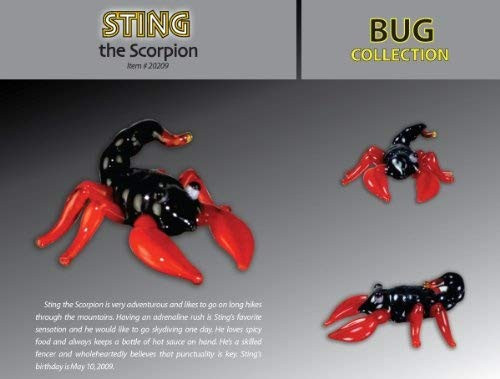 LOOKING GLASS STING THE SCORPION TORCH SCULPTURE