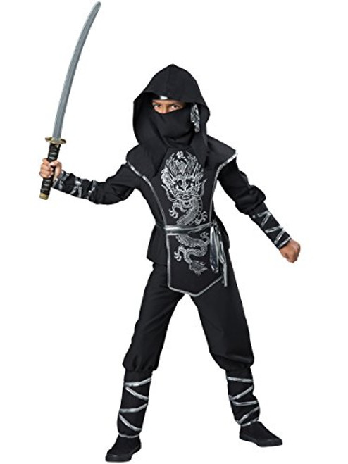 InCharacter Costumes Dragon Ninja Costume, One Color, Size 10