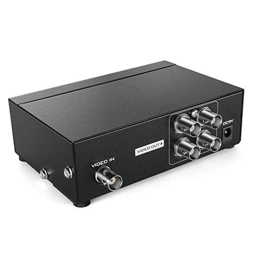 TNP Splitter Box 1 in 4 Out (4 Port) Amplifier - Powered BNC Distribution Coaxial Composite CCTV Camera Video Splitter Extender for CCTV Surveillance Monitoring TV DVR 1 Input 4 Output TNP Splitter Box 1 in 4 Out (4 Port) Amplifier - Powered BNC Distribution Coaxial Composite CCTV Camera Video Splitter Extender for CCTV Surveillance Monitoring TV DVR 1 Input 4 Output
