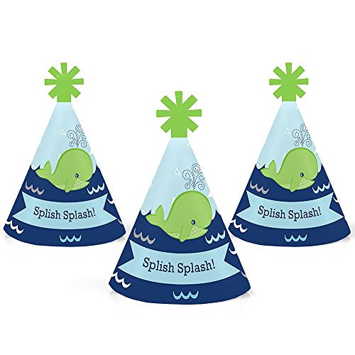 Big Dot of Happiness Tale of a Whale - Mini Cone Baby Shower or Birthday Party Hats - Small Little Party Hats - Set of 10 Big Dot of Happiness Tale of a Whale - Mini Cone Baby Shower or Birthday Party Hats - Small Little Party Hats - Set of 10