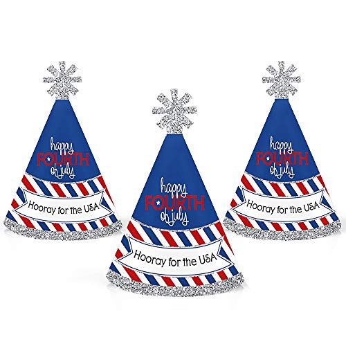 Big Dot of Happiness 4th of July - Mini Cone Independence Day Party Hats - Small Little Party Hats - Set of 10 Big Dot of Happiness 4th of July - Mini Cone Independence Day Party Hats - Small Little Party Hats - Set of 10