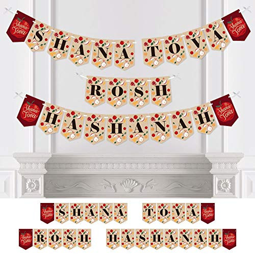Rosh Hashanah - Jewish New Year Bunting Banner - Party Decorations - Shana Tova Rosh Hashanah