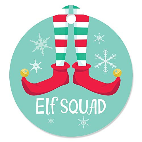 Elf Squad - Kids Elf Christmas and Birthday Party Favor Gift Tags (Set of 20) Elf Squad - Kids Elf Christmas and Birthday Party Favor Gift Tags (Set of 20)