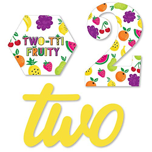 2nd Birthday TWO-tti Fruity - DIY Shaped Frutti Summer Second Birthday Party Cut-Outs - 24 Count