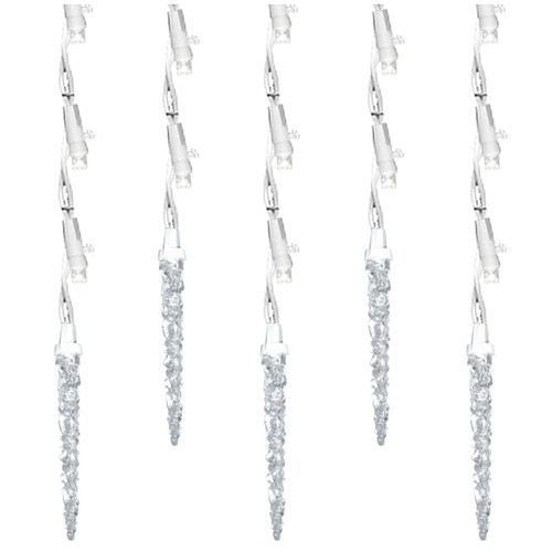 Brite Star 60 Count LED Ice Icicle Lights, White