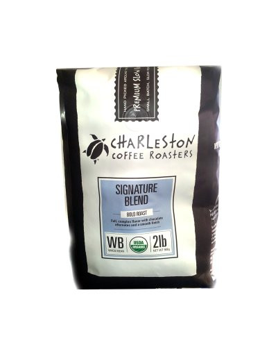 Charleston Coffee Roasters Organic Dark Roast Signature Blend 2 Lb Whole Bean