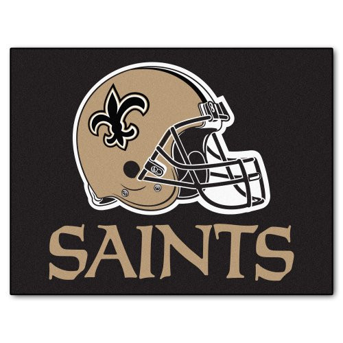 FANMATS NFL New Orleans Saints Nylon Face All-Star Rug FANMATS NFL New Orleans Saints Nylon Face All-Star Rug