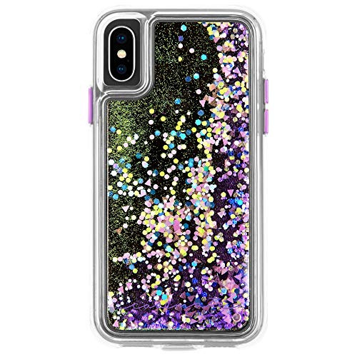 Case-Mate - iPhone XS Case - GLOW WATERFALL - iPhone 5.8 - Purple Glow