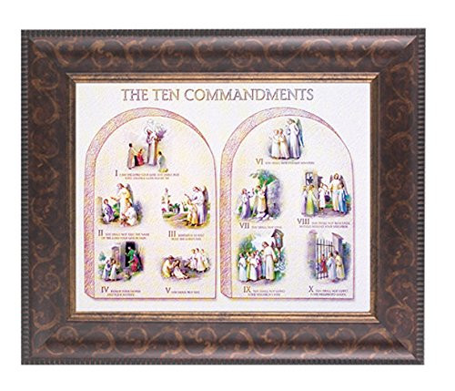StealStreet SS-Wjh-124-149 the Ten Commandments in Art Frame