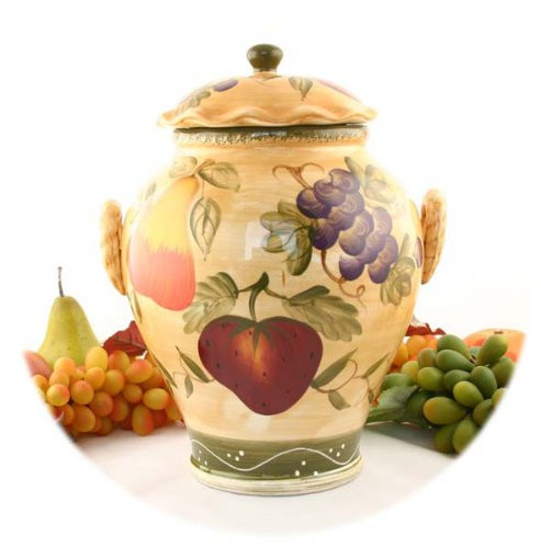 Tuscany Grape Fruit wine Decor COOKIE JAR, CANISTER 1 PC