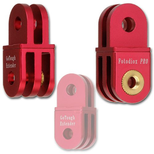 Fotodiox Pro GoTough 20mm Extender - Red Aluminum Straight Extension Pivot Arm - for Sport Camera Gopro Hero Hd, Hero1, Hero2, Hero3, Hero3+, Hero4 and All GoPro Adapter Mounts Fotodiox Pro GoTough 20mm Extender - Red Aluminum Straight Extension Pivot Arm - for Sport Camera Gopro Hero Hd, Hero1, Hero2, Hero3, Hero3+, Hero4 and All GoPro Adapter Mounts