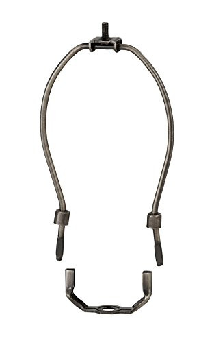 B&P Lamp 10 Inch Antique Bronze Lamp Harp