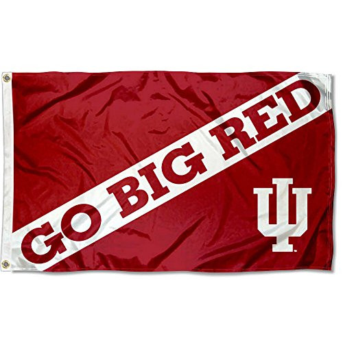 Indiana Hoosiers Go Big Red College Flag Indiana Hoosiers Go Big Red College Flag