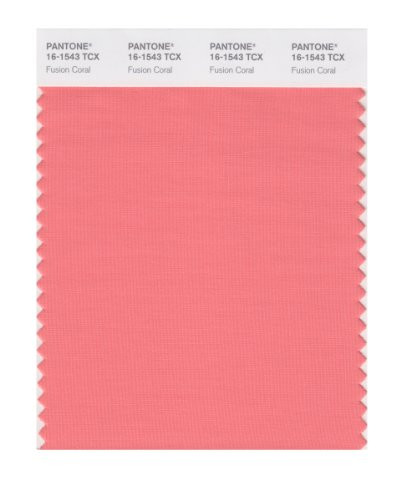 PANTONE Smart 16-1543X Color Swatch Card, Fusion Coral