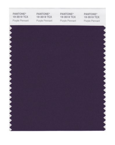 PANTONE Smart 19-3519X Color Swatch Card, Purple Pennant