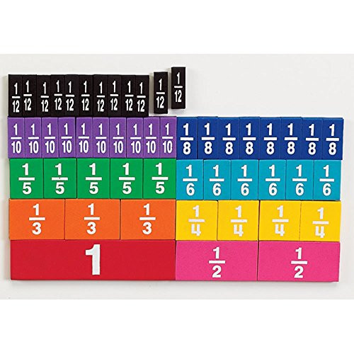 hand2mind Rainbow Fraction Tiles, Plastic (Set of 51) hand2mind Rainbow Fraction Tiles, Plastic (Set of 51)