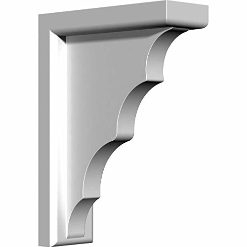 Ekena Millwork BKT03X07X10TR 3-Inch W x 7 5/8-Inch D x 10 5/8-Inch H Traditional Bracket