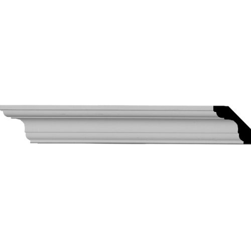 1 3/4"H x 1 3/4"P x 2 1/2"F x 94 1/2"L Edinburgh Traditional Smooth Crown Moulding