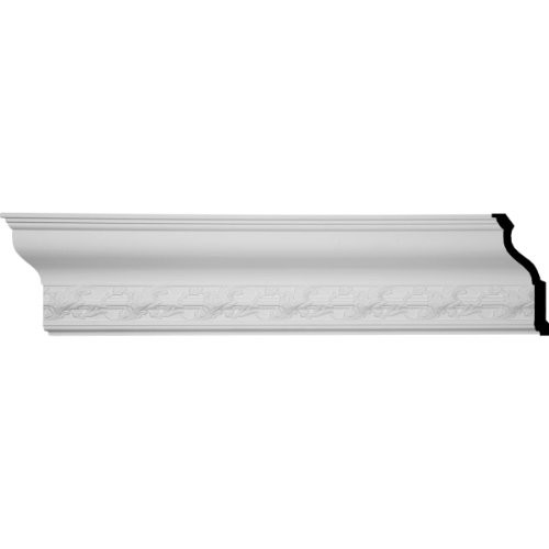 9 1/8"H x 3 7/8"P x 9 7/8"F x 94 1/2"L, (6" Repeat), Southampton Acanthus Crown Moulding