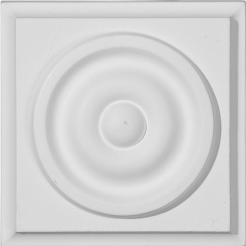 Ekena Millwork PB03X03AT  3 3/4-Inch W x 3 3/4-Inch H x 1 3/8-Inch P Anthony Plinth Block