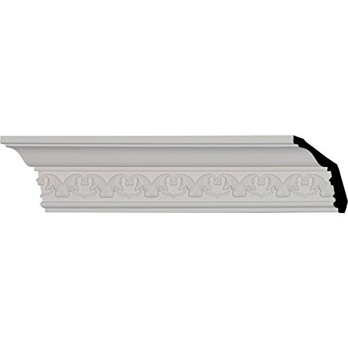 3 1/8"H x 2 3/8"P x 3 7/8"F x 94 1/2"L, (2" Repeat), Irwin Crown Moulding