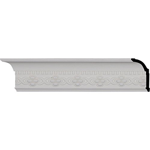 4 3/8"H x 3 1/8"P x 5 1/4"F x 94 1/2"L, (3" Repeat), Dentil Crown Moulding