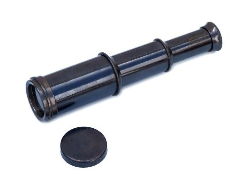 Hampton Nautical Scout's Antique Oil Rubbed Bronze Spyglass Telescope 7" with Rosewood Box Hampton Nautical Scout's Antique Oil Rubbed Bronze Spyglass Telescope 7" with Rosewood Box