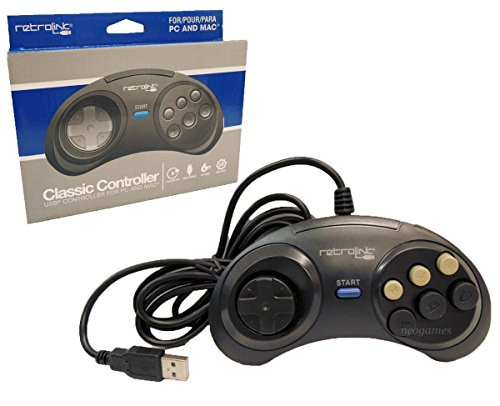 Retro Link Sega Genesis Classic USB Controller for PC and Mac