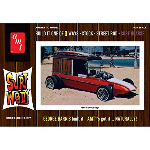 AMT AMT977 1:25 Scale Orange George Barris Surf Woody Moulded Model Kit