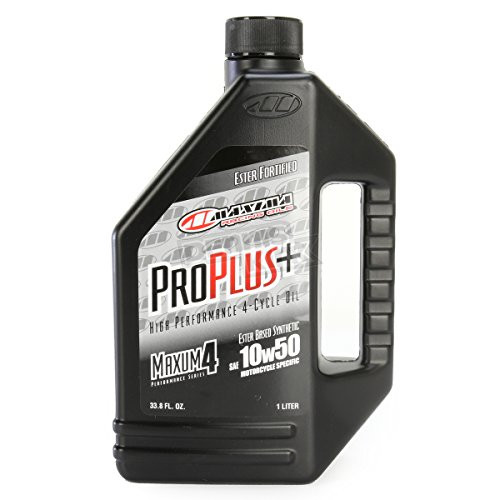 Maxima Racing Oils 30-199128 Pro Plus+ 10W-50 Synthetic Motorcycle Engine Oil - 1 Gallon