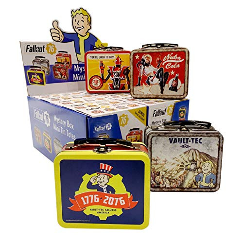 FanWraps Fallout 76 Mini Mystery Tin Tote - Tricentennial/Nuka Cola/Red Rocket/Vault-Tec, Multicolor