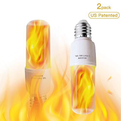 ABAMERICA Flame LED Light Bulbs - E26 Base | LED Flame Effect Light Bulb | with Gravity Sensor | Flickering Flame Light Bulb for Indoor/Outdoor Use | for Home/Hotel/Bar/Party Decor (2 Pack) ABAMERICA Flame LED Light Bulbs - E26 Base | LED Flame Effect Light Bulb | with Gravity Sensor | Flickering Flame Light Bulb for Indoor/Outdoor Use | for Home/Hotel/Bar/Party Decor (2 Pack)