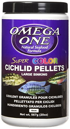 OMEGA One Super Color Cichlid Pellet Sinking Large 9oz
