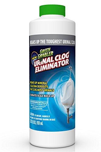 Green Gobbler Urinal Clog Eliminator | Urinal Chemicals | Urinal Drain Opener | Urinal Clog Remover | Urinal Calcium Remover | Urinal Scale Remover (2 lb Bottle)