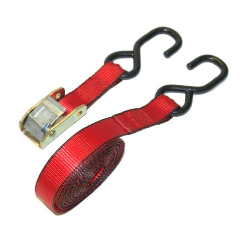 Everest Premium Cambuckle Straps  1 PK  1 IN  10 FT  300 LBS Working Load  900 LBS Break Strength  Ratchet Tie Down Alternative  Cargo Straps Perfect for Moving Appliances, Lawn Equipment and Motorcycles
