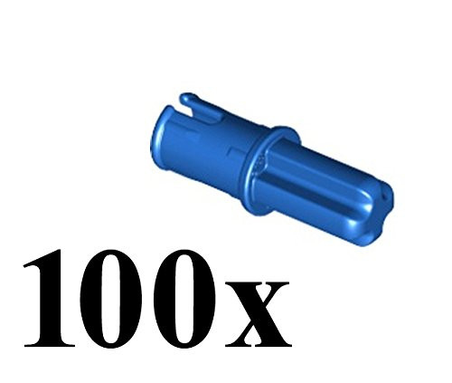 LEGO Technic NEW 100 pcs AXLE PIN Connector Blue Mindstorms NXT EV3 Part Piece 43093 lot pack set robot robotics motor building